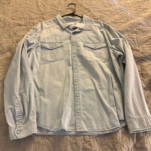 Goodfellow Light Jean Shirt XXL New